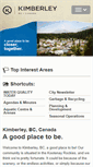 Mobile Screenshot of kimberley.ca